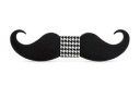 Nœud papillon en bois en forme de moustache J647 5