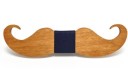 Noeud papillon en bois en forme de moustache J648 5