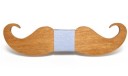 Noeud papillon en bois en forme de moustache J648 6