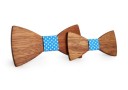 Nœud papillon en bois - homme + enfant J639 3