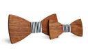 Nœud papillon en bois - homme + enfant J639 7