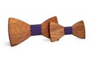Nœud papillon en bois - homme + enfant J639 9