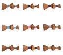 Nœud papillon en bois - homme + enfant J639 1