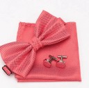 Nœud papillon pour homme, poche et boutons de manchette 18
