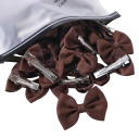 Noeuds pour cheveux 10 pcs Épingles avec nœud Accessoires capillaires élégants Nœuds colorés pour coiffure Épingles stylées pour filles et femmes 6