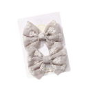 Noeuds pour cheveux 2 pcs Épingles à fleurs brodées 6,4 x 3,8 cm Accessoires capillaires élégants Décoration florale pour cheveux Coiffure stylée 4