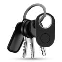 Nøglefinder til Android 1 stk Google Find Hub Smart tag med knap og metalring Sort Til kæledyr, bagage og pung 3