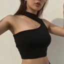 Női aszimmetrikus crop felső 1