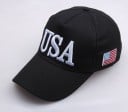Női baseball sapka kiemelkedő hímzéssel USA és zászló az oldalon Sapka pamut, poliészter és akril keverékéből Univerzális méret pánttal 2