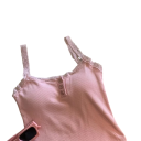 Női Crop top Tíló Univerzális méret Egyszínű csipkével és gombokkal Vékony pántok O nyakú Poliészter viszkóz 9