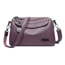 Női crossbody táska, amely vállon átvethető Több cipzáras rekesz és hátsó zseb Levehető pánt karabinerekkel 24 x 10 x 15 cm 4