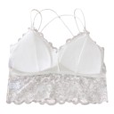 Női csipkés alsónemű szett hosszabb bralette melltartó vékony keresztpántos pántokkal és boxer fazonú bugyival 9