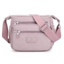 Női keresztpántos táska vállra cipzáras zsebekkel Széles állítható pánt Nylon és poliészter 24 x 20 x 14 cm Minden napra 4