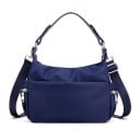 Női kisebb táska felső füllel és levehető széles vállpánttal Nylon táska oldalsó cipzáras zsebekkel 26 x 13 x 20 cm 3