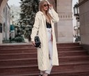 Női kötött kardigán kapucnival 3