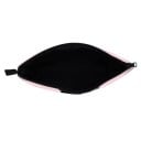 Női kozmetikai táska afro frizurás női sziluett mintával Cipzáras lapos tasak sminktermékek és apróságok számára poliészterből 21,5 x 13 cm 32