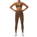 Női leggings és sportmelltartó szett, egyszínű 7