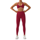 Női leggings és sportmelltartó szett, egyszínű 2