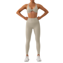 Női leggings és sportmelltartó szett, egyszínű 5