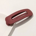 Női nagy hajcsat 11 × 3,3 cm Matt dizájn Csúszásmentes fogakkal Műanyag BB csat Különböző színek 6