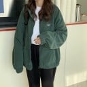 Női oversize cipzáros pulóver állógallérral Puha fleece felület Rugalmas szegéllyel ellátott ujjak Elülső zsebek Poliészter 1