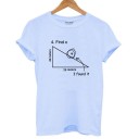 Női póló geometriai motívummal 3