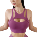 Női sportmelltartó Push up hatású sportfelső Légáteresztő sportmelltartó 13