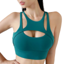 Női sportmelltartó Push up hatású sportfelső Légáteresztő sportmelltartó 8