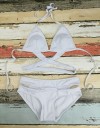Női stílusos bikini - fehér 1