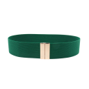 Női széles rugalmas öv 65 x 5 cm arany fém csat elegáns ruha öv derék formázó stílusos gardrób tartozék 6