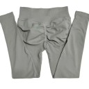 Női varrás nélküli, alacsony derekú sportleggings, rugalmas leggings jógához és fitneszhez, kényelmes, szűk leggings a szabad mozgásért. 22