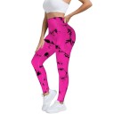Női varratmentes batikolt jóga leggings magas derekú, hosszú sport elasztikus leggings alakformáló, karcsúsított fitt edzőleggings 4
