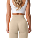 Női varratmentes, rugalmas sportleggings fitnesz edzéshez, rugalmas és kényelmes leggings edzőterembe, jógába, futáshoz, mindennapi viseletre 9