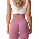 Női varratmentes, rugalmas sportleggings fitnesz edzéshez, rugalmas és kényelmes leggings edzőterembe, jógába, futáshoz, mindennapi viseletre 4