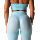 Női varratmentes, rugalmas sportleggings fitnesz edzéshez, rugalmas és kényelmes leggings edzőterembe, jógába, futáshoz, mindennapi viseletre 10