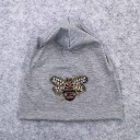 Női vékony beanie sapka díszes méhecske hímzéssel gyöngyökből és csillogó kövekből Anyaga poliészter és pamut Univerzális méret 3