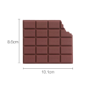 Notebook 80 Sheets in the Shape of Chocolate Colourful Notepad with Realistic Design of Chocolate Bar with Bite Effect 5