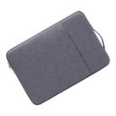 Notebooktartó 13-tól 13,6 hüvelykig Oldalsó füllel és zsebbel 35 x 25 x 2 cm Plüss bélés MacBook Air és Pro 13-hoz 9