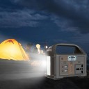 Notfall-Solar-Powerbank für Camping, tragbares Solarkraftwerk, 24000 mAh, 100 W LiFePO4-Batterie, langlebiger Generator mit LED-Licht und LCD-Display, 16 x 10 x 14,3 cm 2