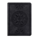 Notizblock im Retro-Stil, A6, mit Schnur, liniertes Notizbuch mit geprägtem Muster, Taschennotizbuch für Büro und Reisen 2