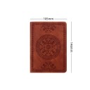 Notizblock im Retro-Stil, A6, mit Schnur, liniertes Notizbuch mit geprägtem Muster, Taschennotizbuch für Büro und Reisen 6