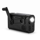 Nouzové rádio 4,1 x 14,5 x 7,8 cm s kličkou solárním panelem a svítilnou FM AM SW i WB s Bluetooth a nabíjením telefonu oranžovo-černé 4