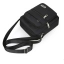 Nowa męska torba typu crossbody 23×19×6 cm, swobodna torba na ramię z nylonu, mała, praktyczna męska torba miejska 2