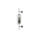 Nowoczesna lampa ścienna o podłużnym owalnym kształcie 67 x 13 cm szkło i metal gwint E27 bez żarówki 90-260 V do salonu i sypialni 2