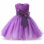 Nowoczesna sukienka dziewczyny - fioletowa 1