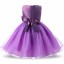 Nowoczesna sukienka dziewczyny - fioletowa 3