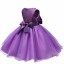 Nowoczesna sukienka dziewczyny - fioletowa 4