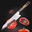 Nóż Santoku wykonany ze stali damasceńskiej 3