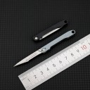 Nóż składany tytanowy 10 cm z 10 zapasowymi ostrzami Wytrzymały kieszonkowy skalpel Narzędzie EDC Precyzyjne cięcie Prace hobbystyczne Modelarstwo 2