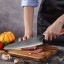 Nóż szefa kuchni wykonany ze stali damasceńskiej 4